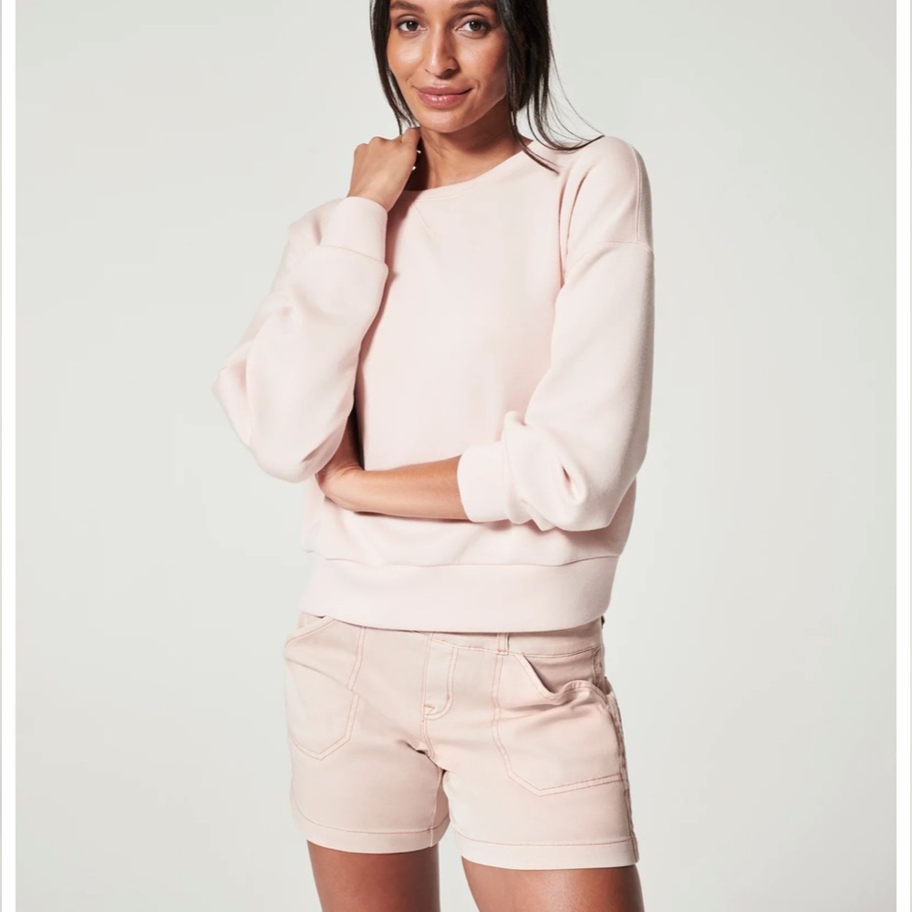 NEW SPANX AirEssentials Crew pale pink
